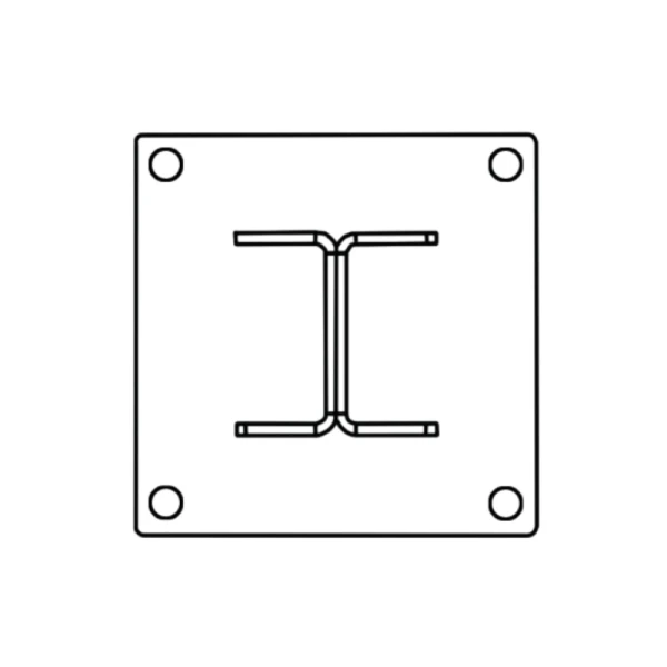 Mocowanie H - odbojnicy drewnianej