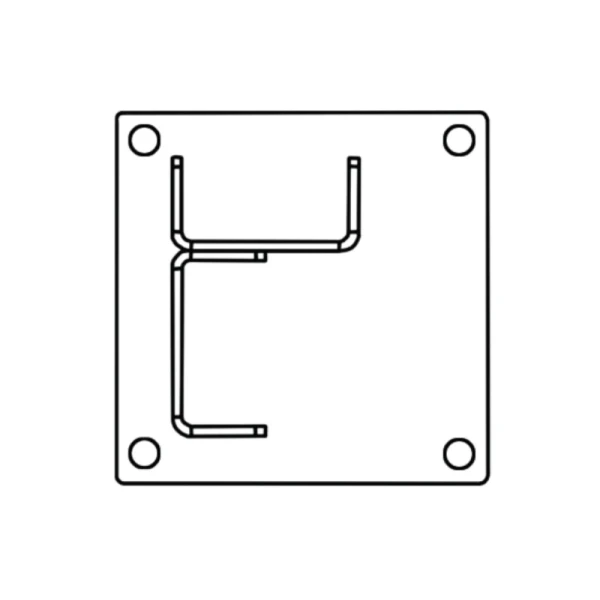 Mocowanie T - odbojnicy drewnianej