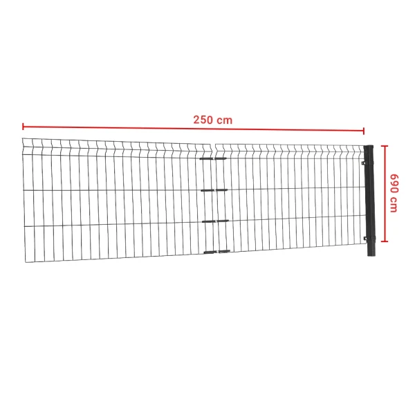 KONTYNUACJA Podwyższenia ogrodzenia o 70 cm -2.5MB + lakier